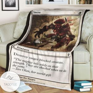 Roe 43 Smite Game Mtg Magic The Gathering Blanket