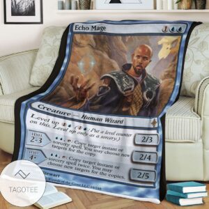 Roe 64 Echo Mage Game Mtg Magic The Gathering Blanket
