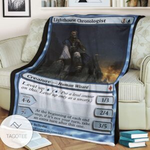 Roe 75 Lighthouse Chronologist Game Mtg Magic The Gathering Blanket