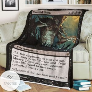 Roe 96 Baneful Omen Game Mtg Magic The Gathering Blanket Tagotee