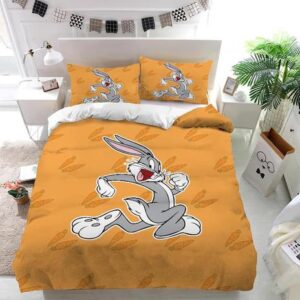 Running Bugs Bunny Duvet Cover and Pillowcase Set Bedding Set