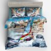 Sailing Boat Duvet Cover and Pillowcase Set Bedding Set