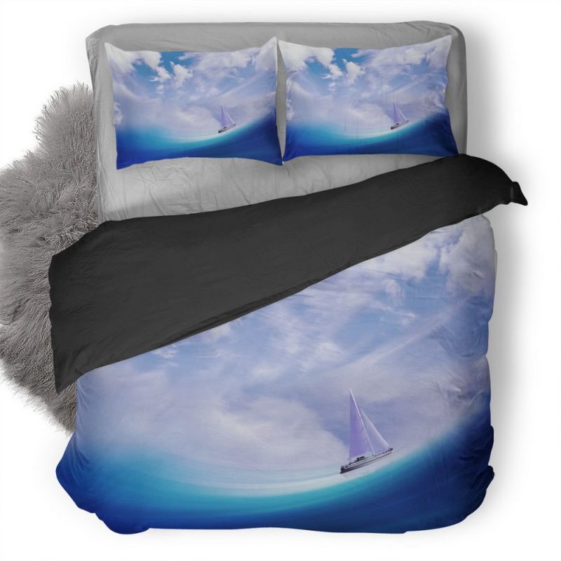 Sailing Ship In Sea 8G Duvet Cover and Pillowcase Set Bedding Set Sailing Ship In Sea 8G Duvet Cover and Pillowcase Set Bedding Set
