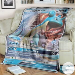Sanime Pokemon Lapras Gx Custom Blanket