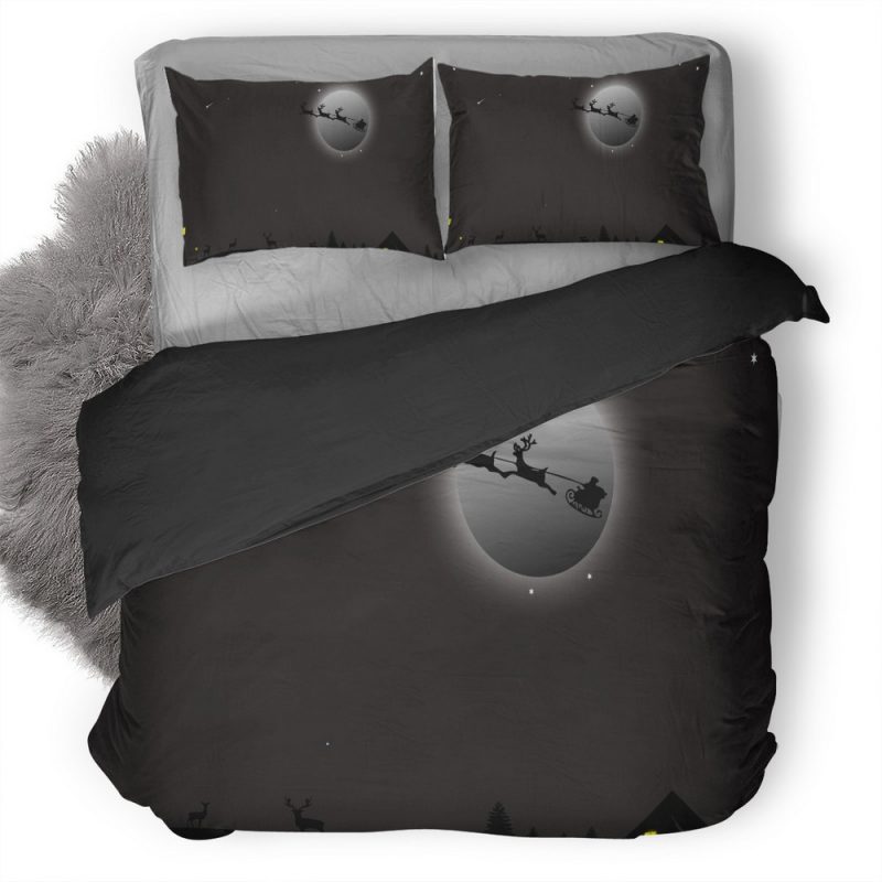 Santa Claus Deer Ride 4M Duvet Cover and Pillowcase Set Bedding Set Santa Claus Deer Ride 4M Duvet Cover and Pillowcase Set Bedding Set