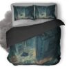 Scifi Future City Top View Vehicles Art Fj Duvet Cover and Pillowcase Set Bedding Set
