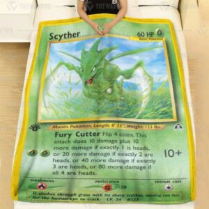 Scyther 1St Pokemon Blanket