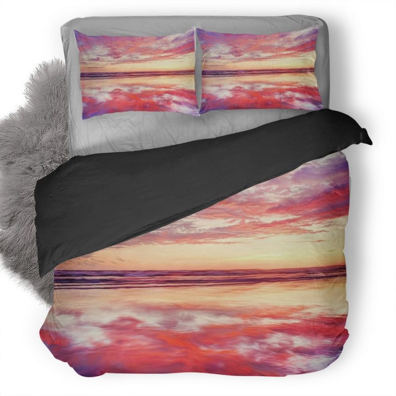 Sea Illustration Artwork Sky Landscape Vy Duvet Cover and Pillowcase Set Bedding Set Sea Illustration Artwork Sky Landscape Vy Duvet Cover and Pillowcase Set Bedding Set