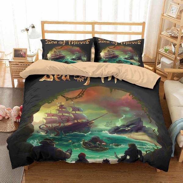 Sea Of Thieves 1 Duvet Cover and Pillowcase Set Bedding Set Sea Of Thieves 1 Duvet Cover and Pillowcase Set Bedding Set