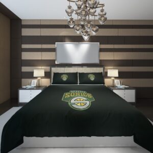 Seattle NBA Basketball ize Duvet Cover and Pillowcase Set Bedding Set scaled 1