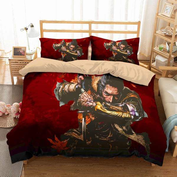 Sekiro Shadows Die Twice Duvet Cover and Pillowcase Set Bedding Set 287 Sekiro Shadows Die Twice Duvet Cover and Pillowcase Set Bedding Set 287