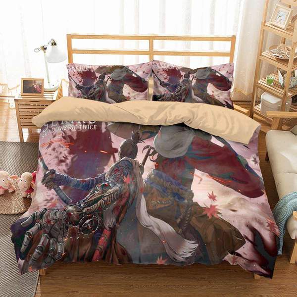 Sekiro Shadows Die Twice Duvet Cover and Pillowcase Set Bedding Set 785 Sekiro Shadows Die Twice Duvet Cover and Pillowcase Set Bedding Set 785