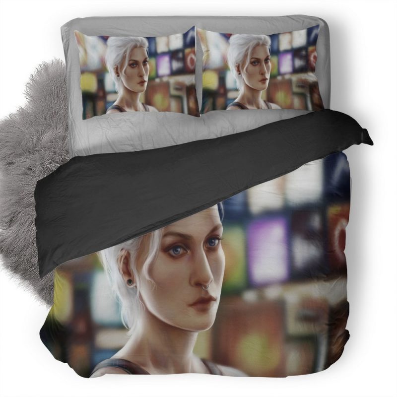 Septum Piercing Girl Portrait Art No Duvet Cover and Pillowcase Set Bedding Set Septum Piercing Girl Portrait Art No Duvet Cover and Pillowcase Set Bedding Set