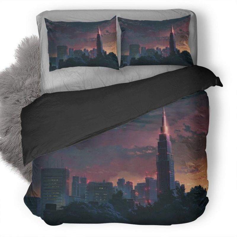Shinjuku Tokyo Mimimal O8 Duvet Cover and Pillowcase Set Bedding Set Shinjuku Tokyo Mimimal O8 Duvet Cover and Pillowcase Set Bedding Set