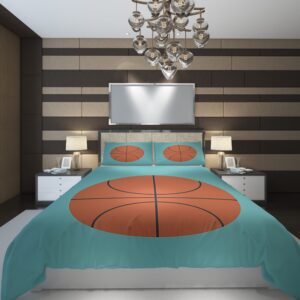 Sky Symmetry Blue Triangle Basketball Star 790964 Duvet Cover and Pillowcase Set Bedding Set scaled 1