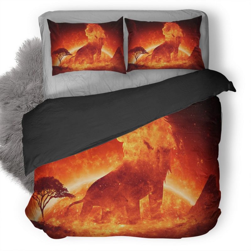 Solar Nocturnal Lion 31 Duvet Cover and Pillowcase Set Bedding Set Solar Nocturnal Lion 31 Duvet Cover and Pillowcase Set Bedding Set