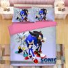 Sonic Shadow Silver The Hedgehog Game Duver Duvet Cover and Pillowcase Set Bedding Set