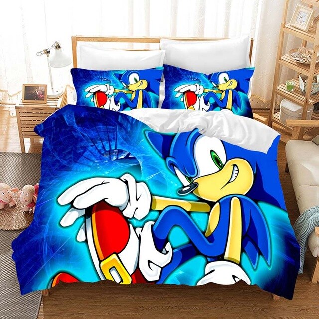 Sonic The Hedgehog 2229 Duvet Cover and Pillowcase Set Bedding Set Sonic The Hedgehog 2229 Duvet Cover and Pillowcase Set Bedding Set