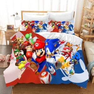 Sonic The Hedgehog 2230 Duvet Cover and Pillowcase Set Bedding Set