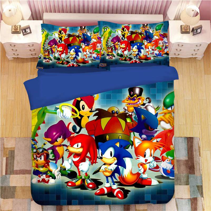 Sonic The Hedgehog Game Duver 3 Duvet Cover and Pillowcase Set Bedding Set Sonic The Hedgehog Game Duver 3 Duvet Cover and Pillowcase Set Bedding Set
