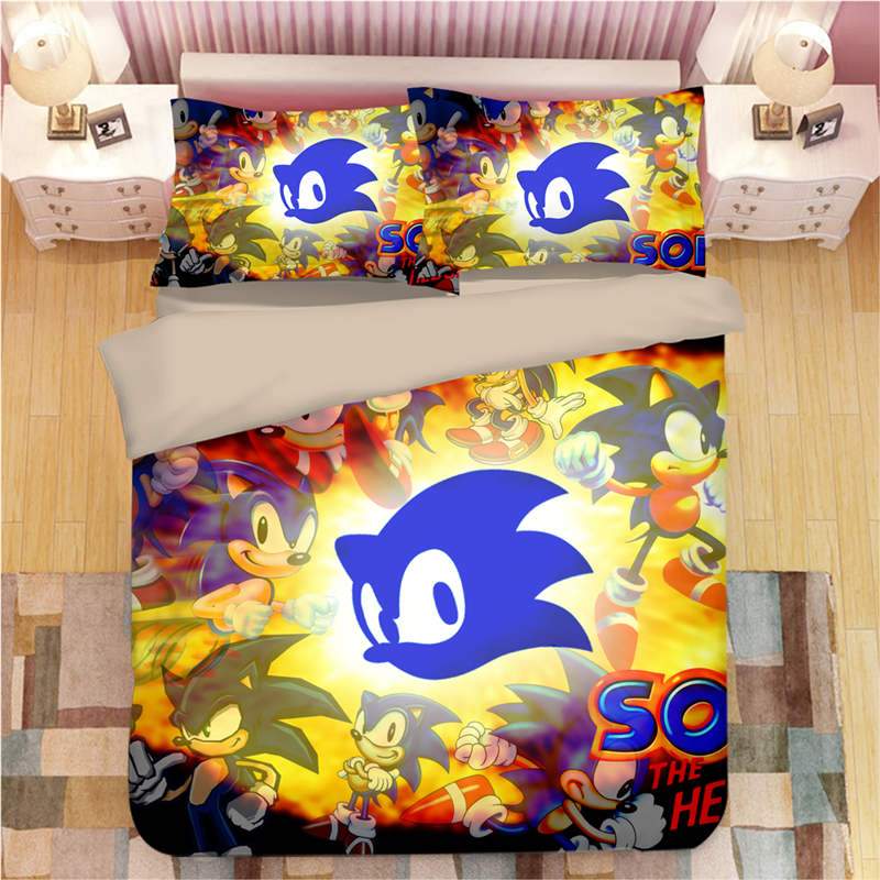 Sonic The Hedgehog Game Duver 8 Duvet Cover and Pillowcase Set Bedding Set Sonic The Hedgehog Game Duver 8 Duvet Cover and Pillowcase Set Bedding Set