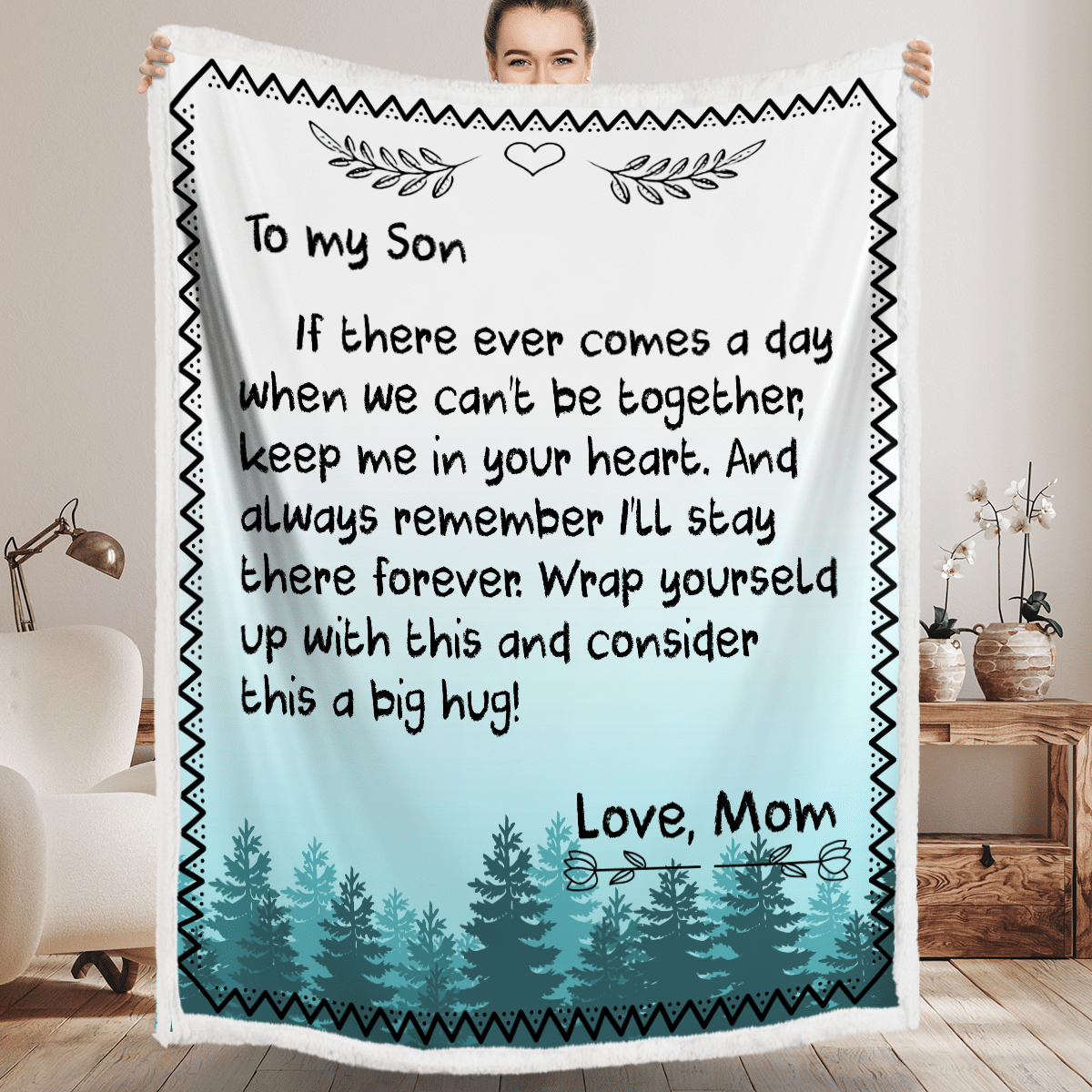 Soul Mail From Mom To My Son Blanket Soul Mail From Mom To My Son Blanket
