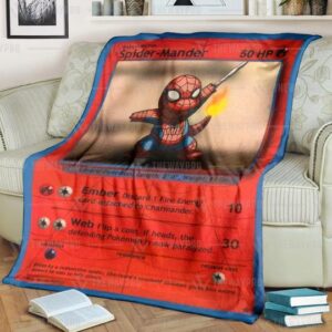 Spider Mander Pokemon Blanket