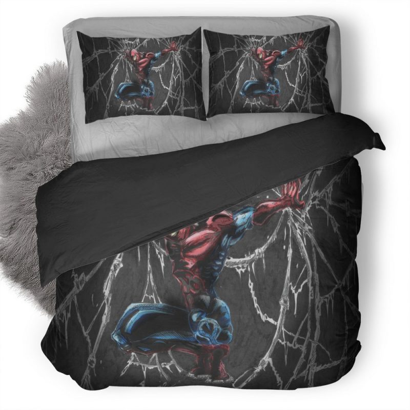 Spiderman Comic Art Wr Duvet Cover and Pillowcase Set Bedding Set Spiderman Comic Art Wr Duvet Cover and Pillowcase Set Bedding Set