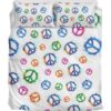 Splashes Peace Duver Duvet Cover and Pillowcase Set Bedding Set