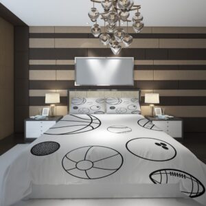 Sports Basketball Ball Brooklyn Deron Williams Player 588473 Duvet Cover and Pillowcase Set Bedding Set scaled 1
