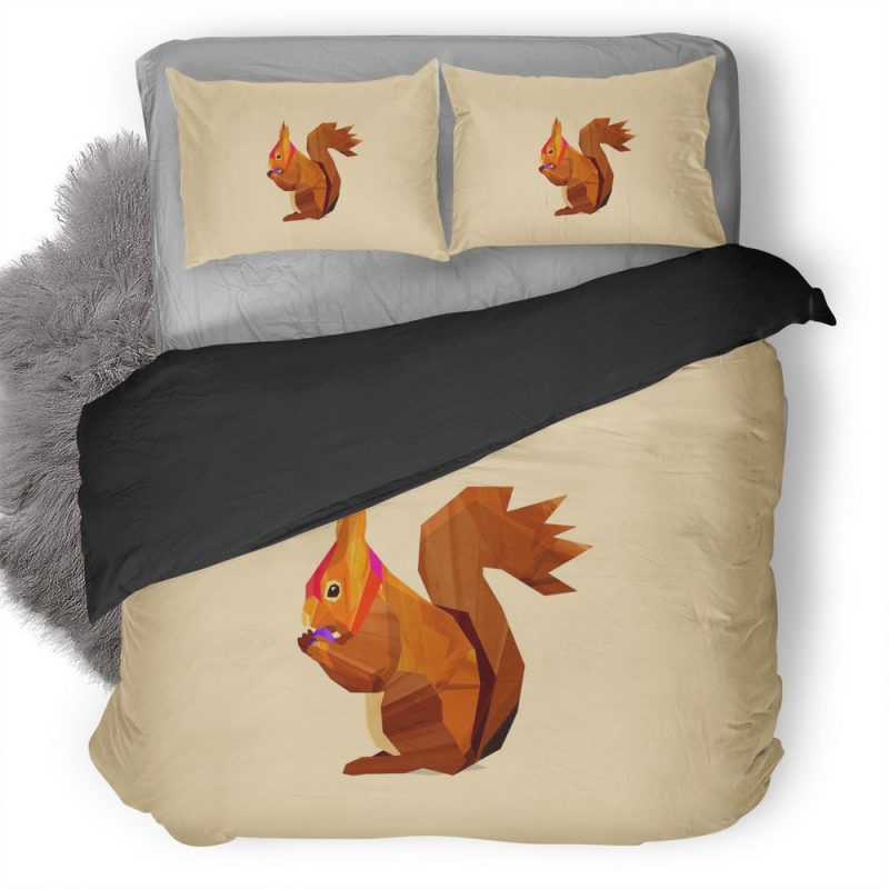 Squirrel Vector Duvet Cover and Pillowcase Set Bedding Set Squirrel Vector Duvet Cover and Pillowcase Set Bedding Set