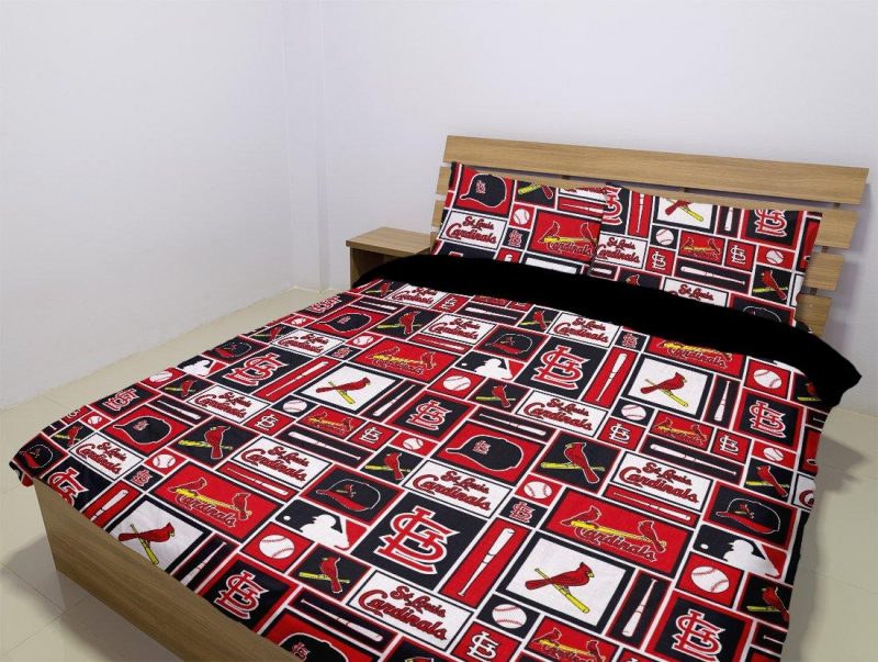 St Louis Cardinals Duvet Cover and Pillowcase Set Bedding Set 990 St Louis Cardinals Duvet Cover and Pillowcase Set Bedding Set 990