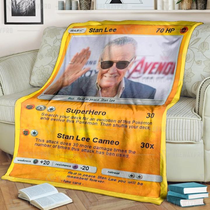 Stan Lee Best Cameo Pokemon Blanket Stan Lee Best Cameo Pokemon Blanket