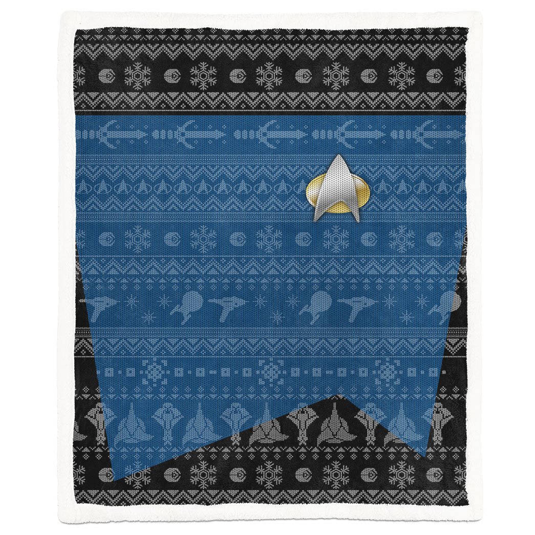 Star Trek The Next Generation 1987 Blue Blanket Limited Edition Star Trek The Next Generation 1987 Blue Blanket Limited Edition