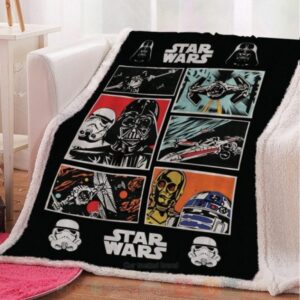 Star Wars Vintage Custom Throw Blanket 1 600x600 4