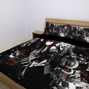 SteinsGate Duvet Cover and Pillowcase Set Bedding Set