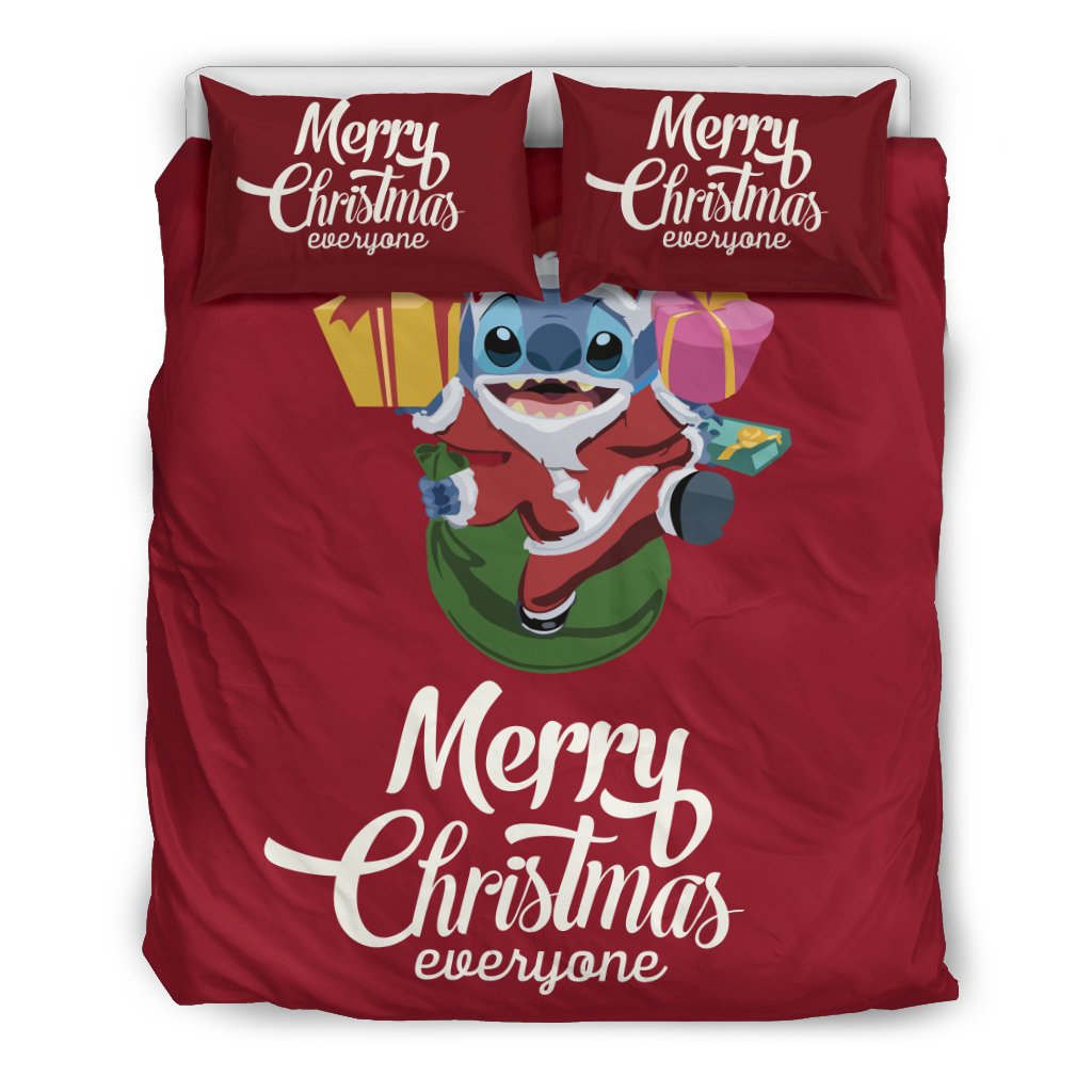 Stitch Christmas 2226 Duvet Cover and Pillowcase Set Bedding Set Stitch Christmas 2226 Duvet Cover and Pillowcase Set Bedding Set