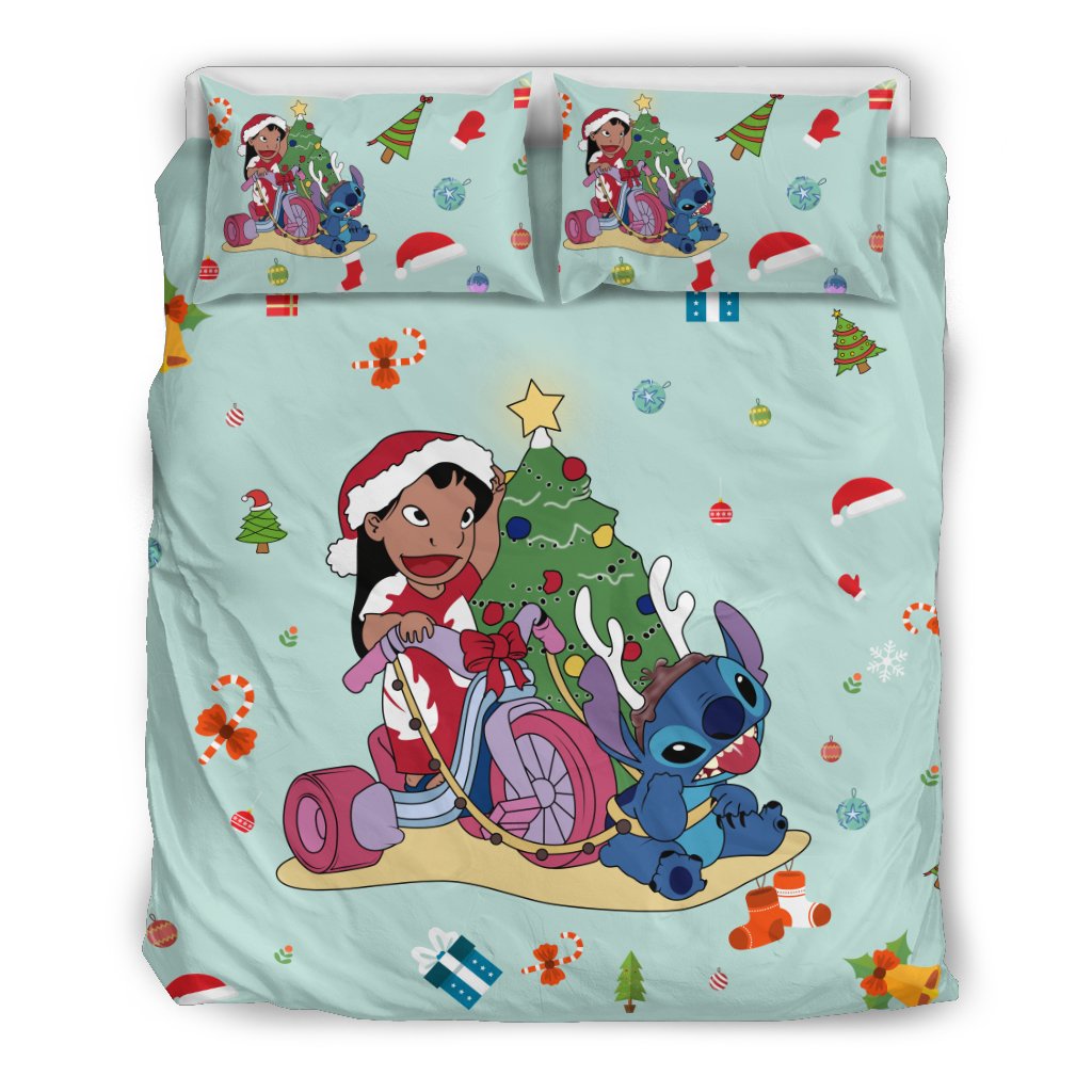 Stitch Christmas 2229 Duvet Cover and Pillowcase Set Bedding Set Stitch Christmas 2229 Duvet Cover and Pillowcase Set Bedding Set