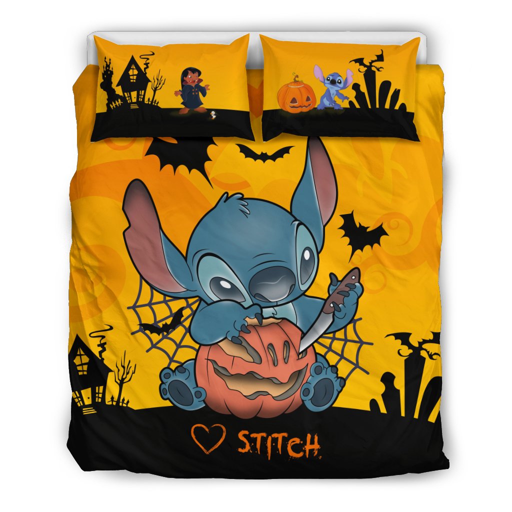 Stitch Halloween 2225 Duvet Cover and Pillowcase Set Bedding Set Stitch Halloween 2225 Duvet Cover and Pillowcase Set Bedding Set
