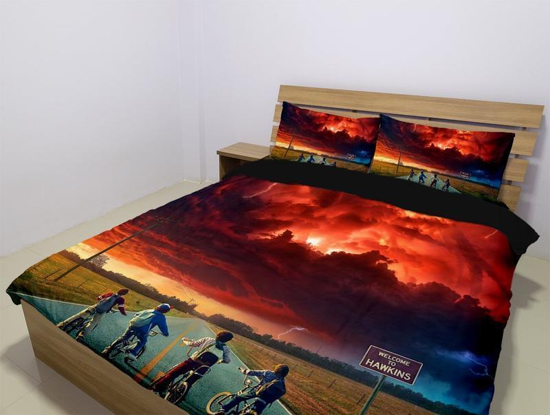 Stranger Things Season 2 Duvet Cover and Pillowcase Set Bedding Set 109 Stranger Things Season 2 Duvet Cover and Pillowcase Set Bedding Set 109