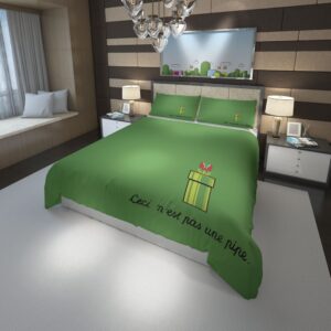 Super Mario Bros ces next pas une pipe Duvet Cover and Pillowcase Set Bedding Set scaled 1