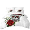 Sweet Sugar Skull Duvet Cover and Pillowcase Set Bedding Set 376