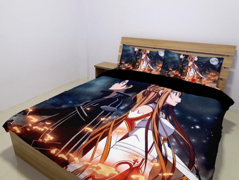 Sword Art Online Duvet Cover and Pillowcase Set Bedding Set 992 Sword Art Online Duvet Cover and Pillowcase Set Bedding Set 992