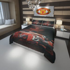Team Manchester F C Duvet Cover and Pillowcase Set Bedding Set scaled 1