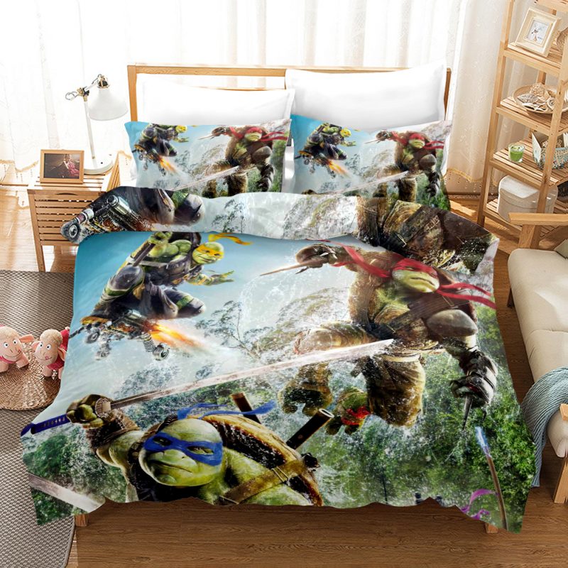 Teenage Mutant Ninja Turtles Duvet Cover and Pillowcase Set Bedding Set Teenage Mutant Ninja Turtles Duvet Cover and Pillowcase Set Bedding Set