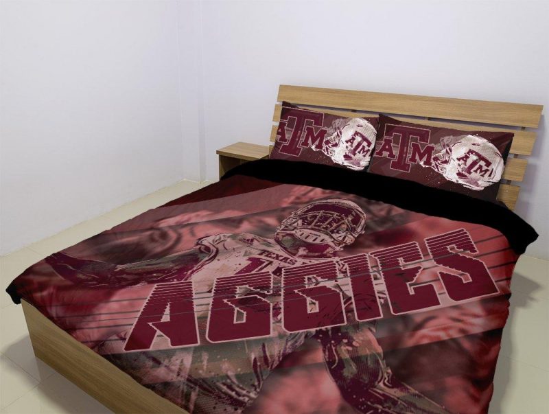 Texas A M Aggies Duvet Cover and Pillowcase Set Bedding Set Texas A M Aggies Duvet Cover and Pillowcase Set Bedding Set