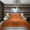 Text Logo Yellow Graphic Design Orange Basketball Duvet Cover and Pillowcase Set Bedding Set scaled 1
