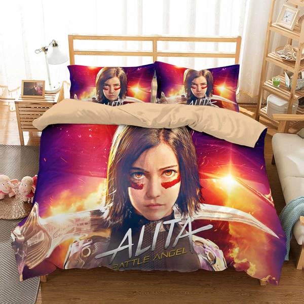 The Alita Battle Angel Duvet Cover and Pillowcase Set Bedding Set The Alita Battle Angel Duvet Cover and Pillowcase Set Bedding Set