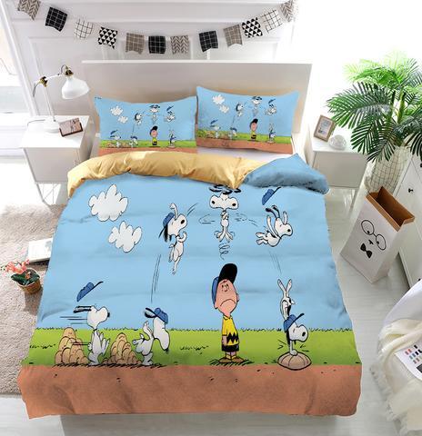 The Charlie Brown And Snoopy Show Duvet Cover and Pillowcase Set Bedding Set The Charlie Brown And Snoopy Show Duvet Cover and Pillowcase Set Bedding Set