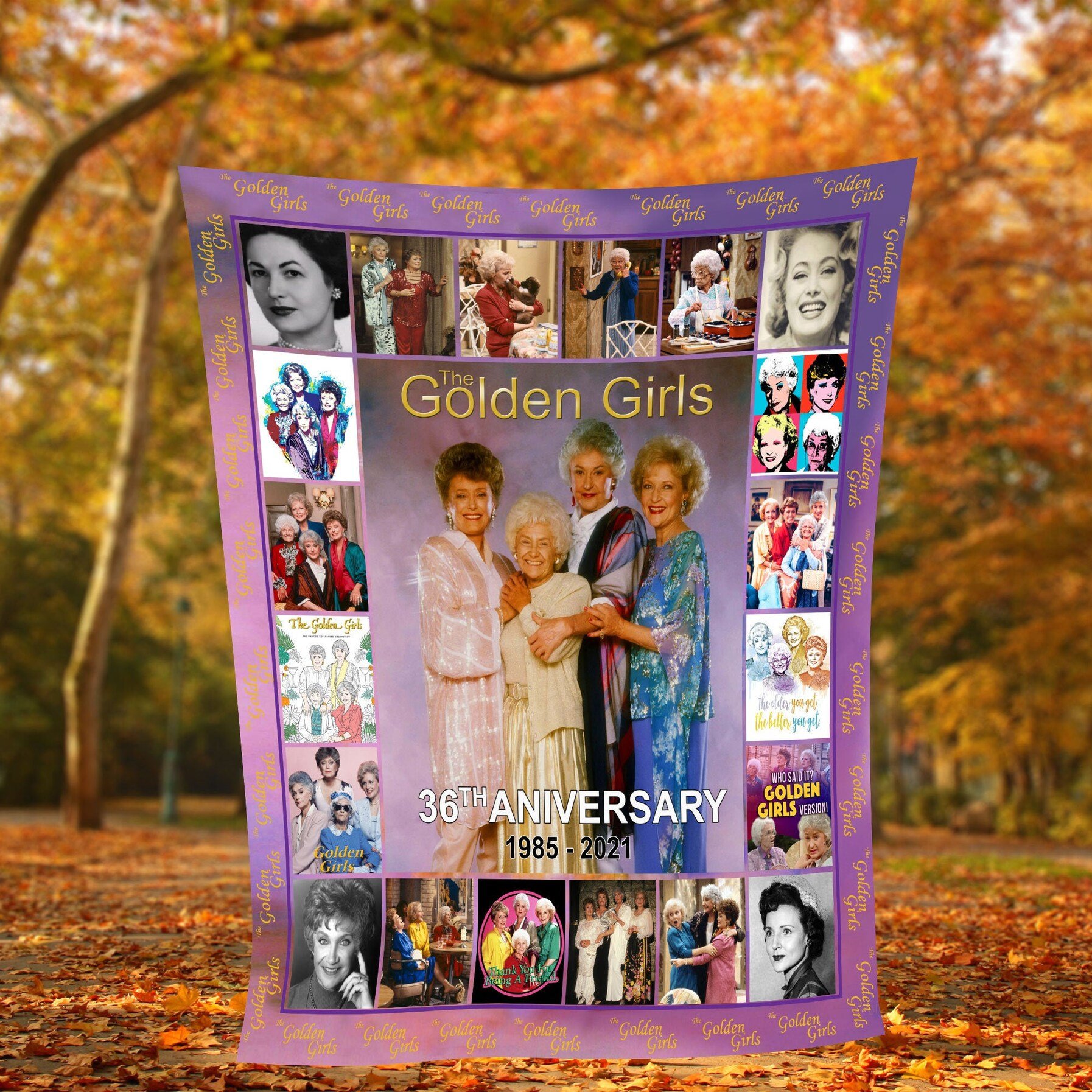 The Golden Girls 36Th Anniversary Blanket The Golden Girls 36Th Anniversary Blanket
